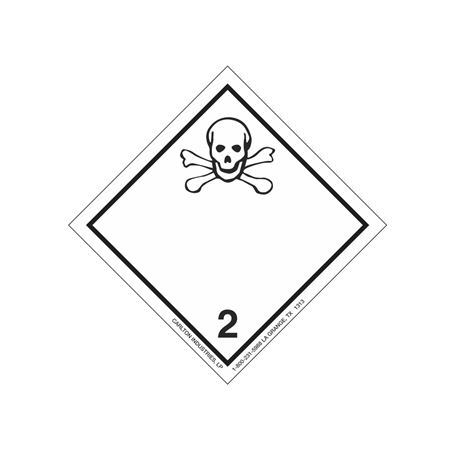 International Wordless Labels - Poison Gas 2