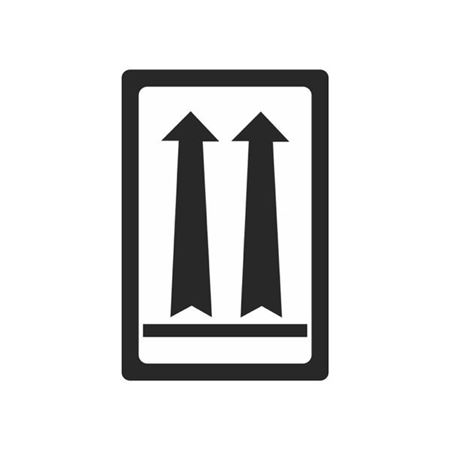 Double Arrow Up - Black