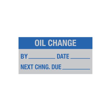 Oil Change - Write-On Decal