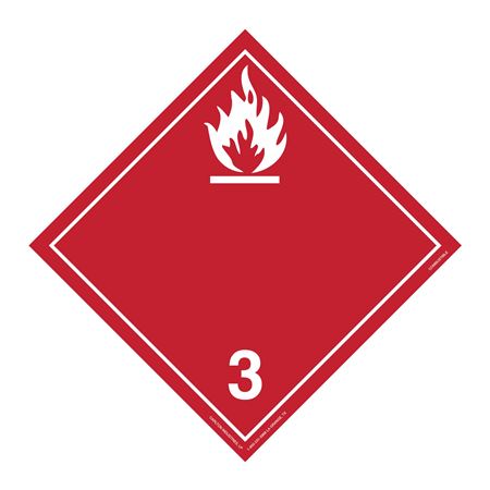 Class 3 - Flammable International Wordless Placard