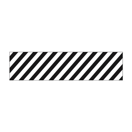 Truck/Tank Decals - Black/White Striped Reflective