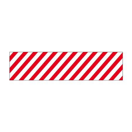 Truck/Tank Decals - Red/White Striped Reflective Decal