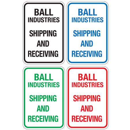 Custom Traffic and Parking Signs - 12" x 18" Vertical