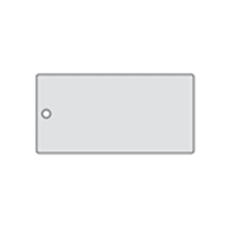 All-Write Aluminum Tags - Hole Punch 2 x 4