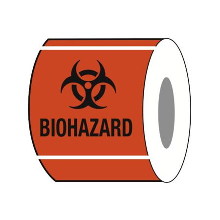 Biohazard Warning - Paper Label
