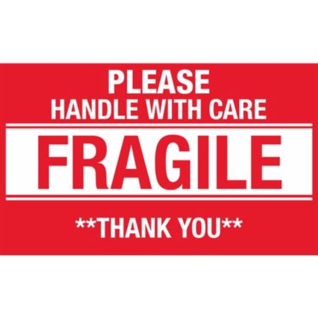 Please Handle With Care Fragile Thank You - Handling Label