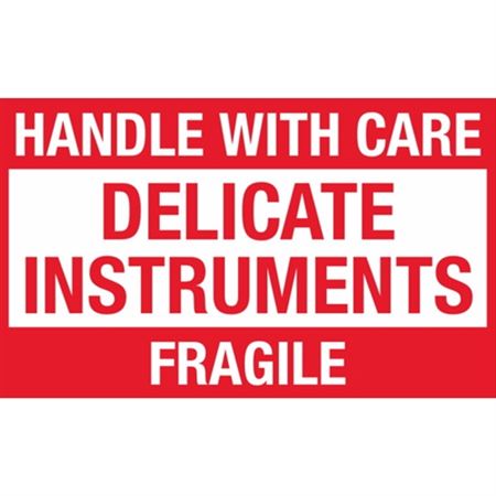 Handle With Care Delicate Instruments Fragile - Handling Label