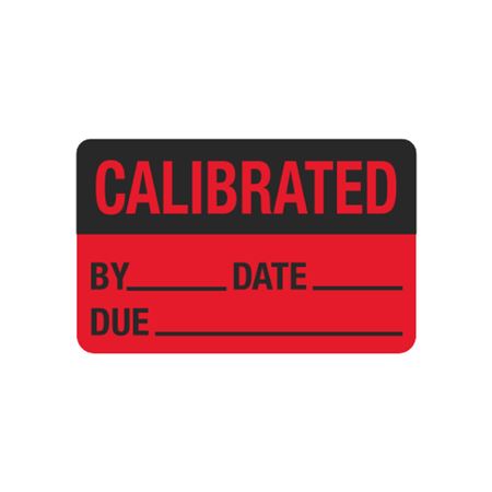 Calibration Labels - Calibrated By/Date/Due - 1 1/2 x 2 3/8