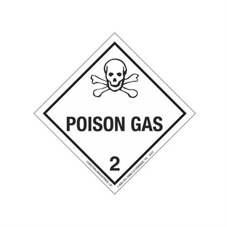 Hazardous Shipping Label - Class 2 Poison Gas