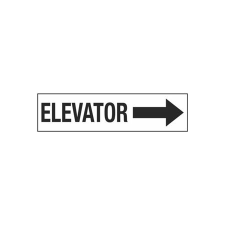Elevator (Right Arrow) - 2" x 8" Decal