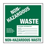 Non-Hazardous Waste Pin-Fed Decals
