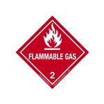 Hazardous Shipping Label - Class 2 Flammable Gas