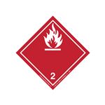 International Wordless Labels - Flammable Gas 2