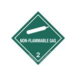 Hazardous Shipping Label - Class 2 Non-Flammable Gas