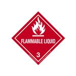 Hazardous Shipping Label - Class 3 Flammable Liquid