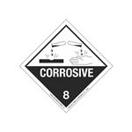 Hazardous Shipping Label - Class 8 Corrosive