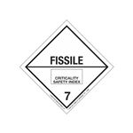 Hazardous Shipping Label - Class 7 Fissile