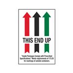 This End Up (Arrows) Inside Packages - Shipping Label