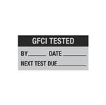 GFCI Tested - Write-On Decal