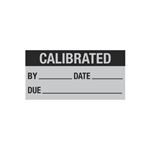 Calibrated By/Date/Due - Write-On Decal