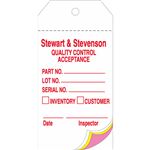 Custom Printed 3-Part Tags - 2 5/8 x 5 1/4