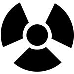 NFPA Fire Hazard ID System 3" Radioactive Symbol