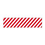 Truck/Tank Decals - Red/White Striped Reflective Decal