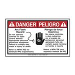 Danger Arc Flash Hazard / Bilingual - 3 1/2 x 6 - Decal