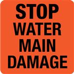 Stop Water Main Damage - Magnetic A-Frame Sign