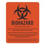 Biohazard Infection Agent Write-On Sign