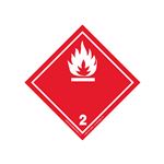 Transport Pictogram 2" Label - Class 2 Flammable Gas