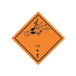 Transport Pictogram 2" Label - Class 1 Explosive 1.2