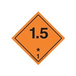 Transport Pictogram 2" Label - Class 1 Explosive 1.5