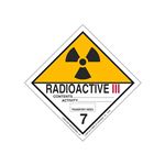 Hazardous Shipping Label - Class 7 Radioactive III