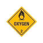 Hazardous Shipping Label - Class 2 Oxygen