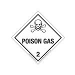 Hazardous Shipping Label - Class 2 Poison Gas