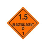 Hazardous Shipping Label - Class 1 Blasting Agent D 1.5