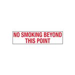 No Smoking Beyond This Point - 2" x 8" Decal