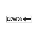 Elevator (Left Arrow) - 2" x 8" Decal