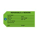 Inspection/Repair Tag - Green - Repairable or Rework