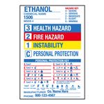 Custom Right To Know - Chemical Hazard Label - 4 1/2 x 6 1/2