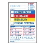 Right To Know - Chemical Hazard Label - 4 1/2 x 6 1/2