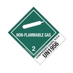 Hazmat Shipping Label/Description - Class 2 UN1956 Compressed Gases