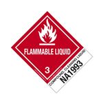 Hazmat Shipping Label/Description - Class 3 NA1993 Compound Cleaning Liquid