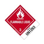 Hazmat Shipping Label/Description - Class 3 UN1263 Paint