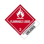 Hazmat Shipping Label/Description - Class 3 UN3065 Alcoholic Beverages