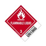 Hazmat Shipping Label/Description - Class 3 UN1866 Resin Solution