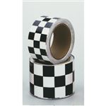 Checkered Tape 3" White and Black